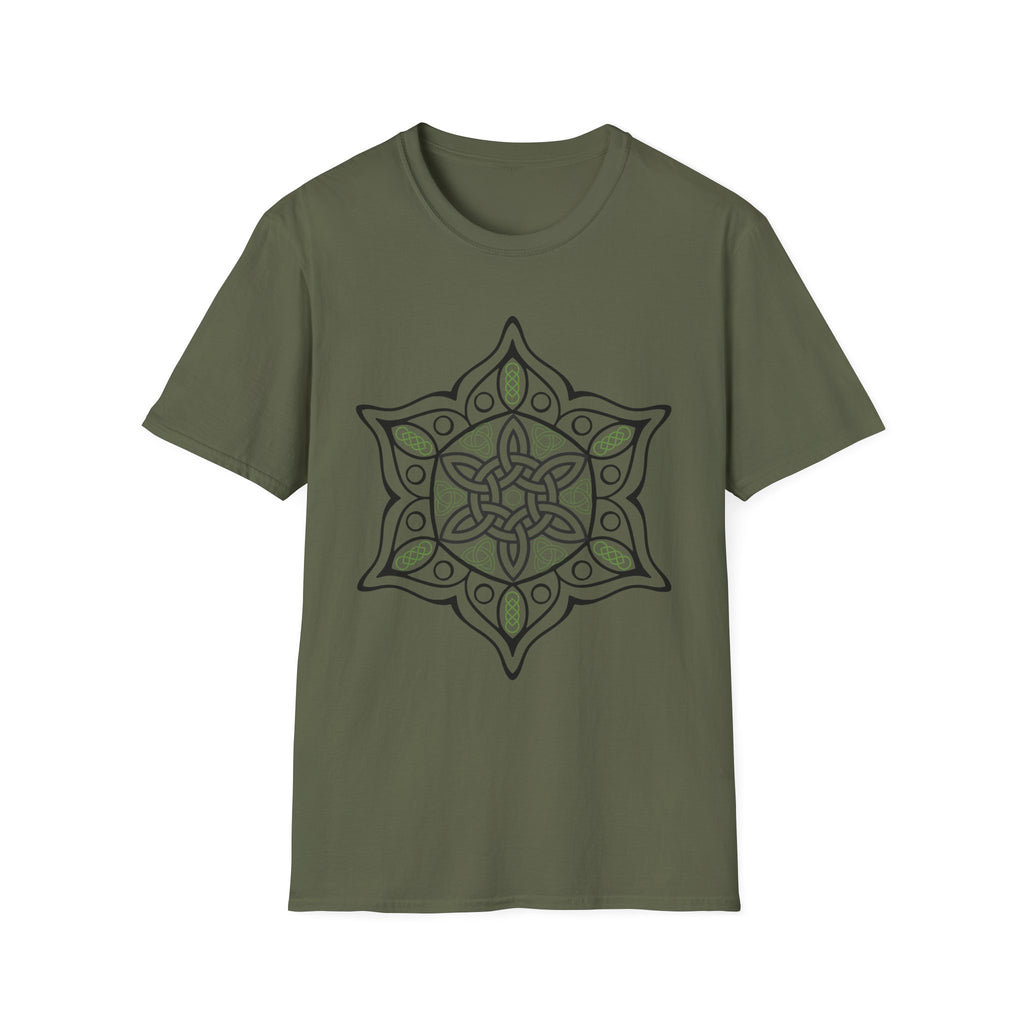 Green and Black Mandala T-Shirt