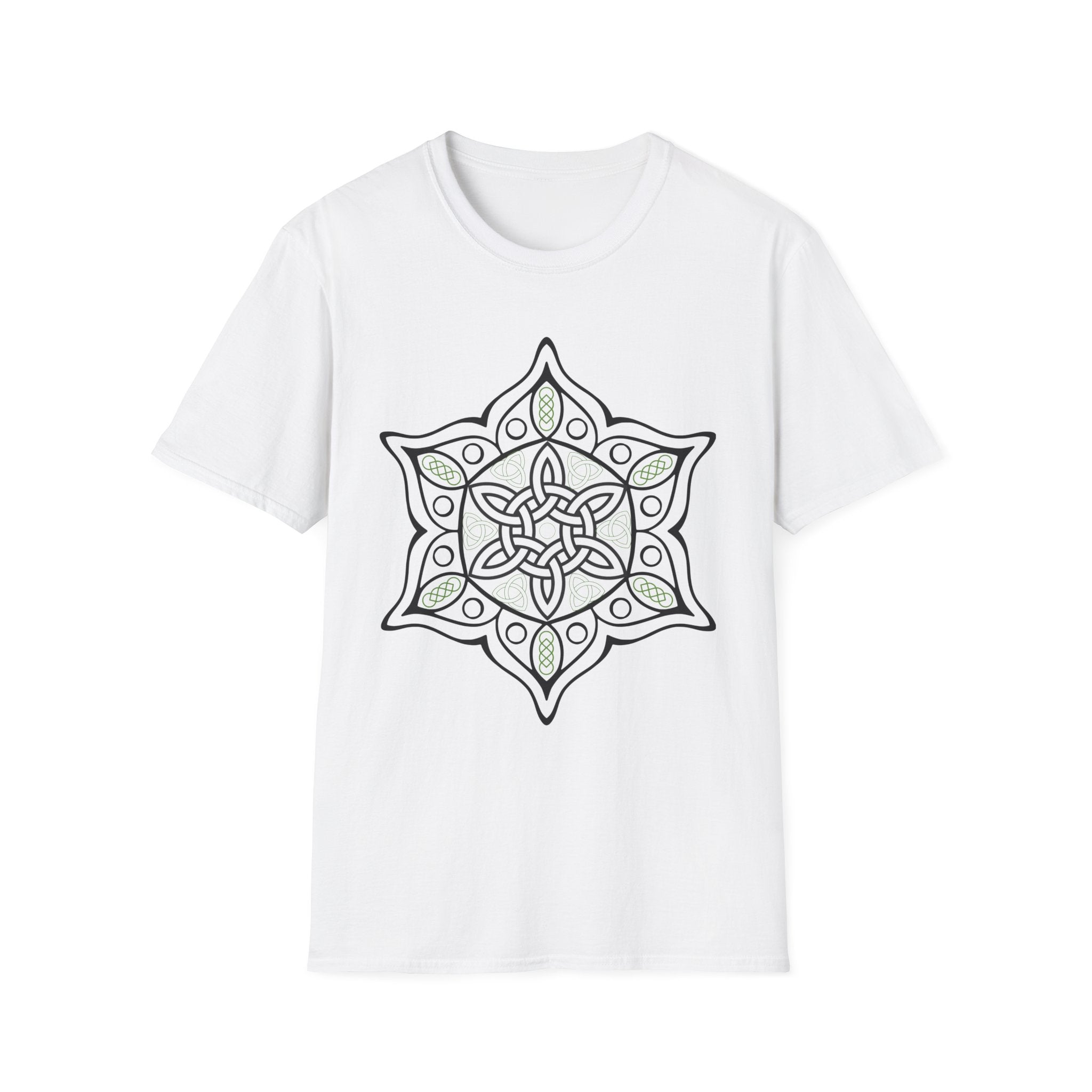 Green and Black Mandala T-Shirt