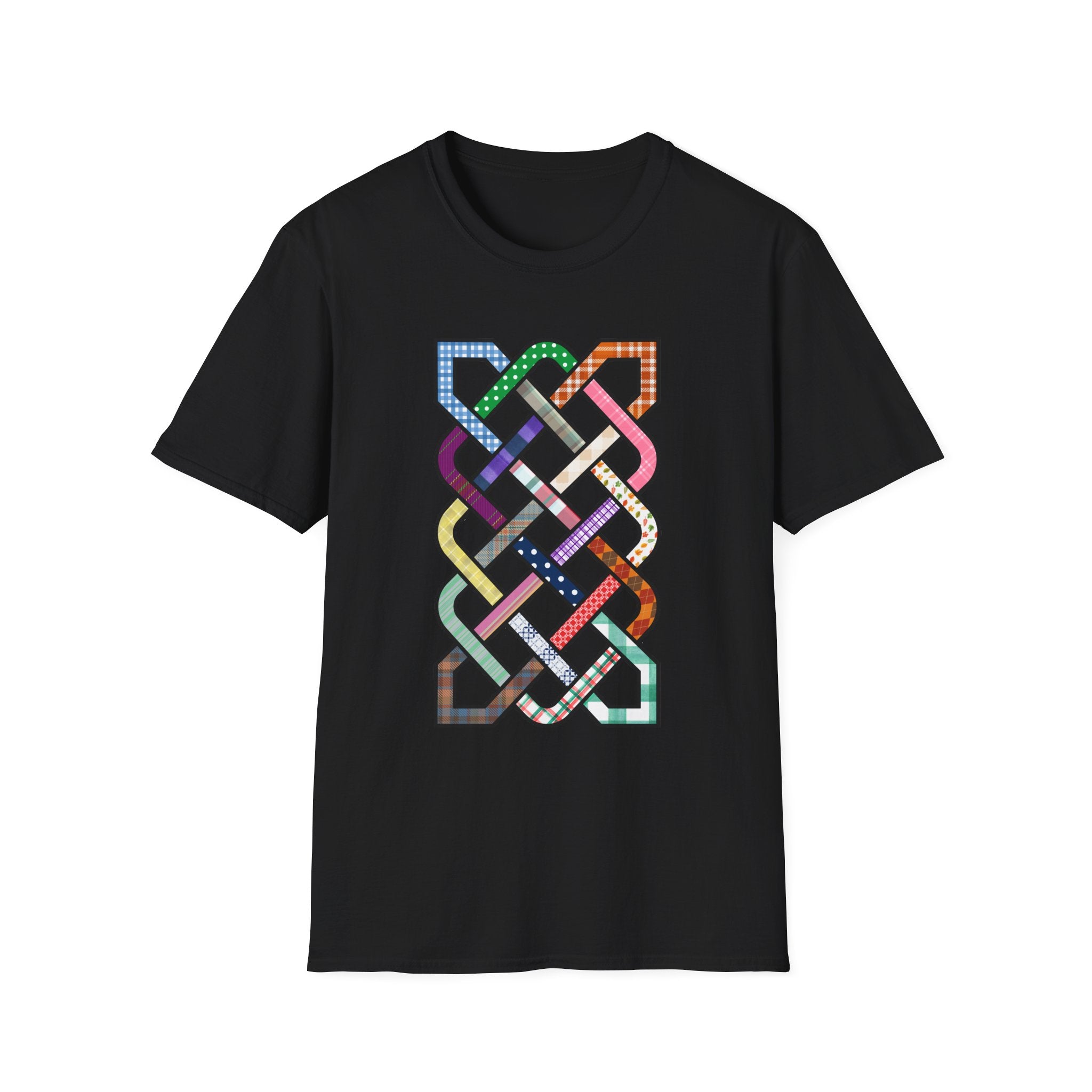 Quilted Knot Print V T-Shirt